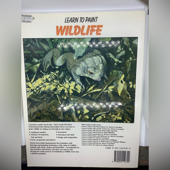 Learn To Paint Wildlife Book By Martin Knowelden Art Education Book - Picture 2 of 2